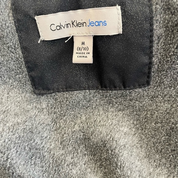 🍄Calvin Klein Everest puffer Jacket faux fur , M 8/10 - Picture 4 of 6